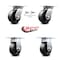 Service Caster 5 Inch Glass Filled Nylon Caster Set with Roller Bearing 2 Swivel Locks 2 Rigid SCC-35S520-GFNR-BSL-2-R-2 - alternate 4